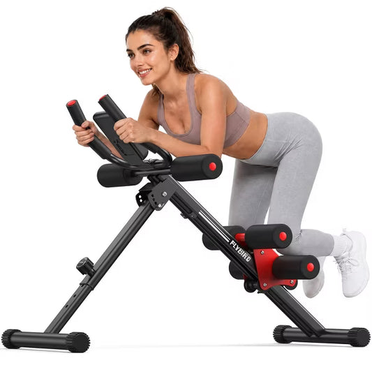FLYBIRD Adjustable Ab Trainer with LCD Monitor, Perfect Valentine's Day Gift, Full Body Workout Machine for Home Gym, Core & Waist Shaper