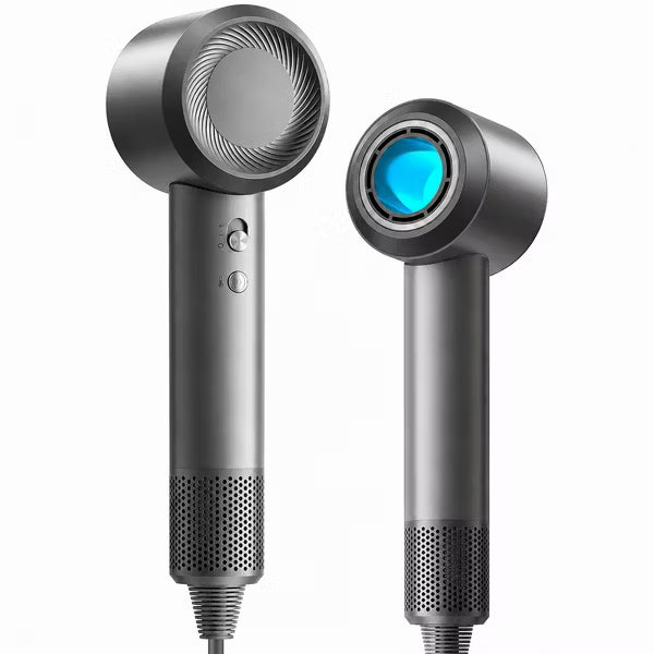 Hoey 1600W Ionic Hair Dryer with 8 Heat & Speed Settings and Magnetic Nozzle for Home and Travel