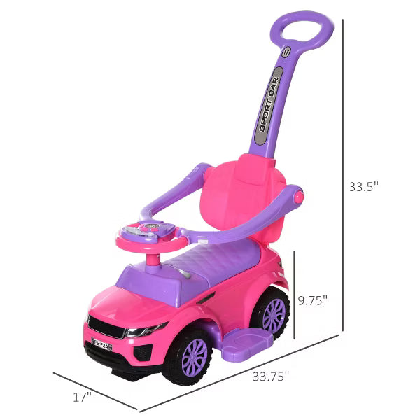 2 In 1 Push Cars for Toddlers Kid Ride on Push Car Stroller Sliding Carfor Boy Girl 1-3 Years Old