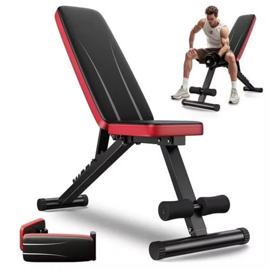 Adjustable Weight Bench, 660LBS Capacity Foldable Workout Bench for Home Gym, 8 Backrest Positions for Bench Press, Dumbbell & Strength Training