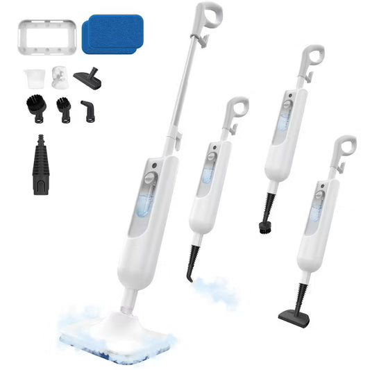 YOMA F2 Steam Mop, 12-in-1 Handheld Steam Cleaner, Detachable Design, 360ml Tank, 15ft Cord, for Hardwood, Tile, Grout & Furniture