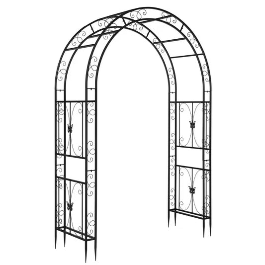 Karl Home 5.5 Ft X 7.9 Ft Metal Outdoor Arbor
